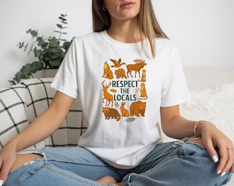 Forest Animals Shirt • Wildlife Tee, Nature Lover Gift