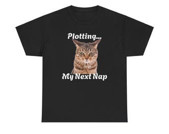 Lustiges Katzen T-Shirt, Katzen Liebhaber Shirt, Plotten Mein nächstes Nickerchen T-Shirt, Unisex Grafik T-Shirt, Geschenk für Katzenbesitzerin, Katzen Mutter Shirt