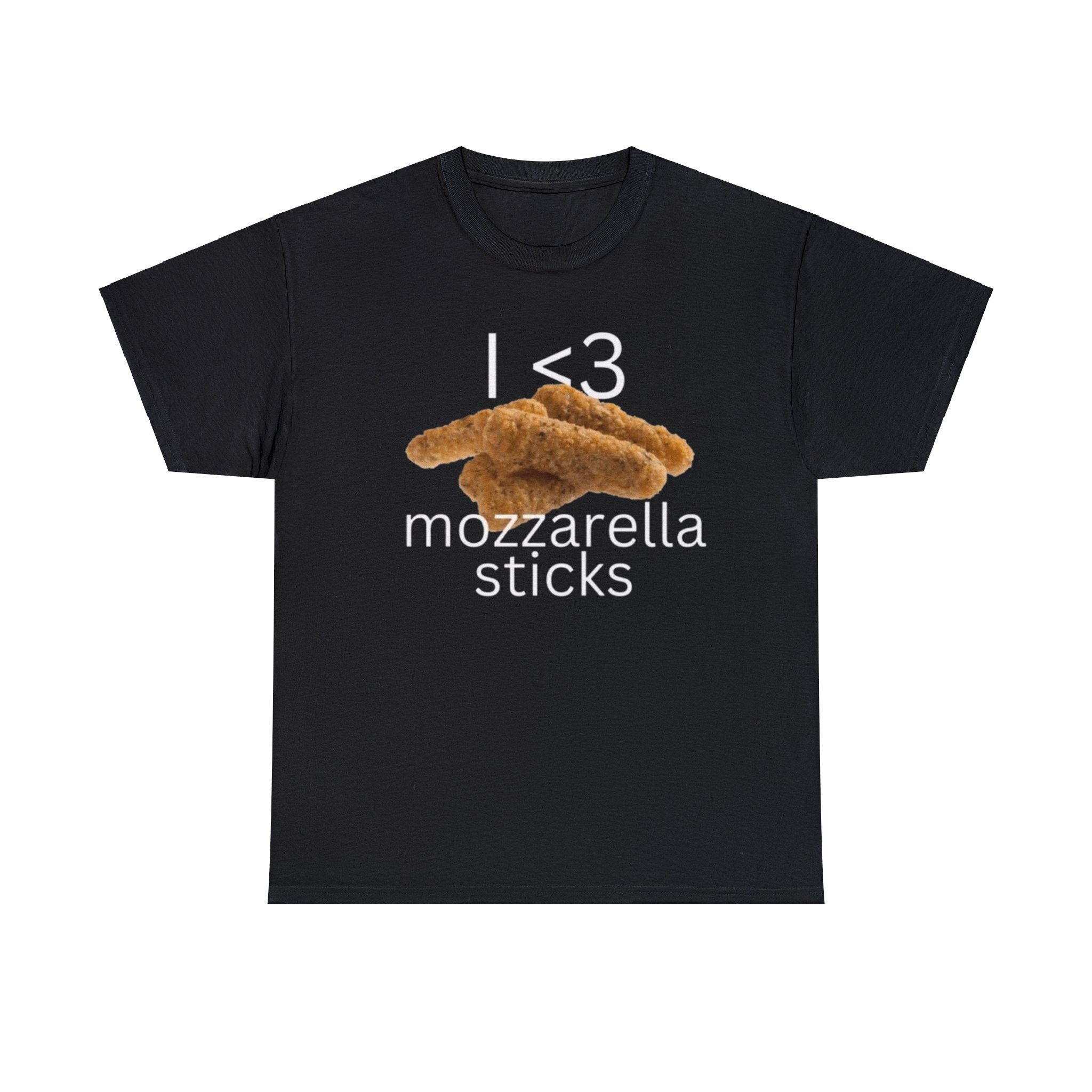 Camiseta con palitos de mozzarella: divertida camiseta unisex, diseño gráfico peculiar, perfecta para amantes de la comida y estilo informal