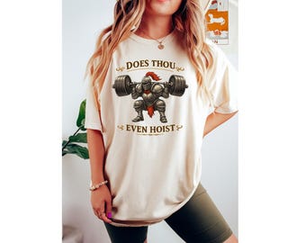 Funny Medieval Knight Lifting Shirt | Gym Humor Gift