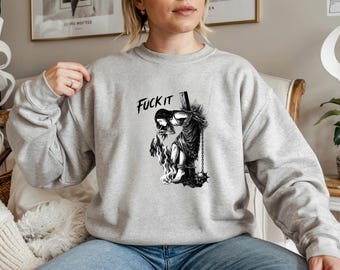 F*ck It Witch Burning Shirt, Dark Humor Medieval Witch Tee, Gothic Sarcastic Shirt, Vintage Witch Trial Graphic Tee, Dark Aesthetic Witch