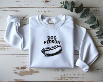 Dog Person Shirt Funny Hot Dog Tee, Dog Lover Shirt, Pet Owner Gift, Minimalist Funny Dog Shirt, Cute Animal Pun T-Shirt