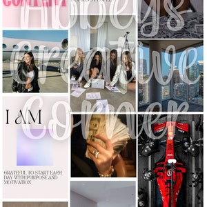 iPhone Vision Board Wallpaper Canva Template
