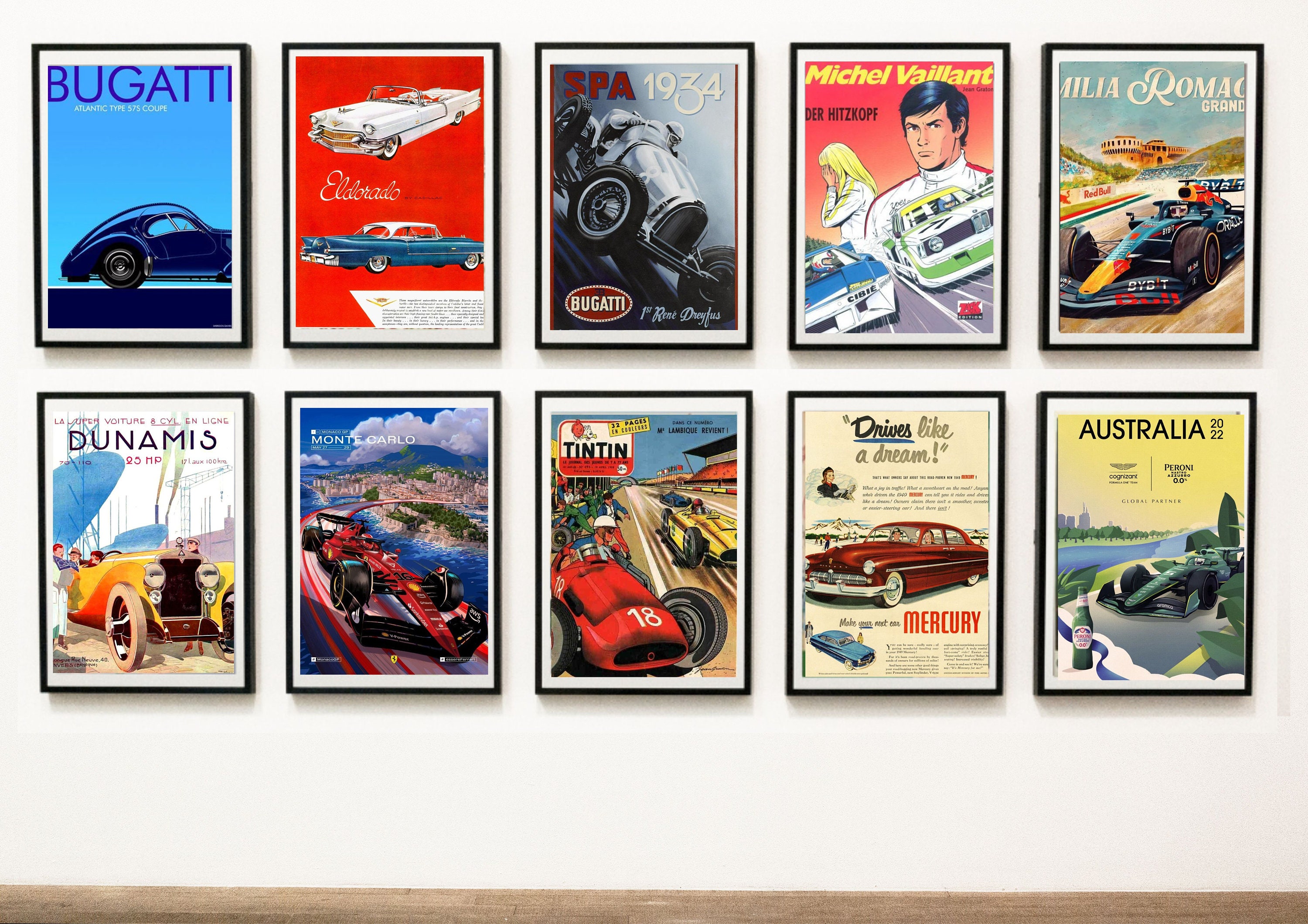 30 Vintage Car Posters Download DESCRIPTION Digital READ - Wall Decor Etsy ITEM