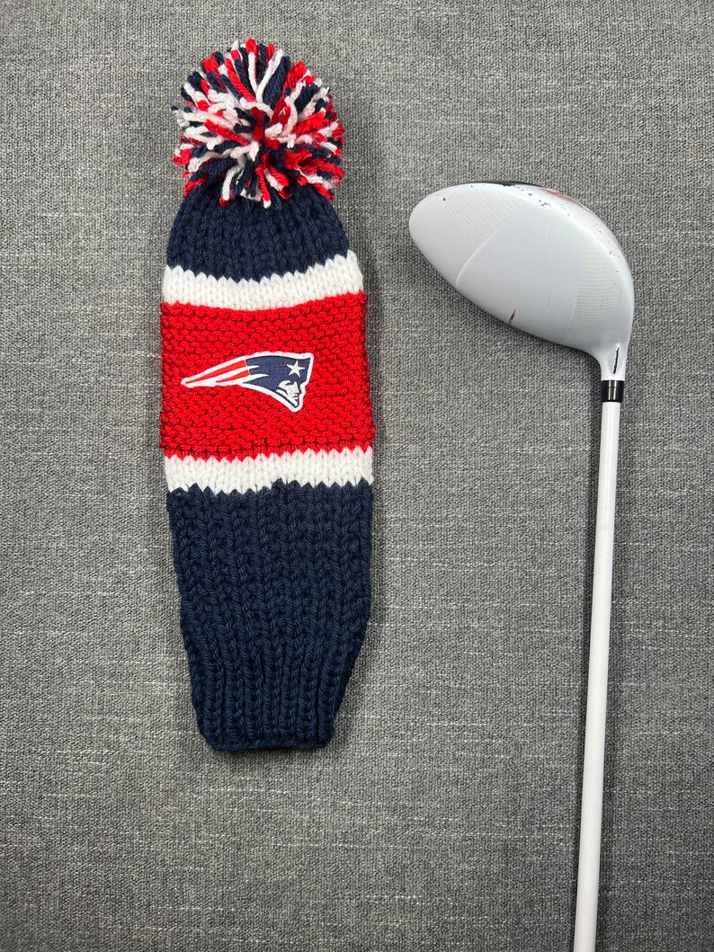Sports Team Custom Personalized Golf Club Cover, Sports Knit Golf Club