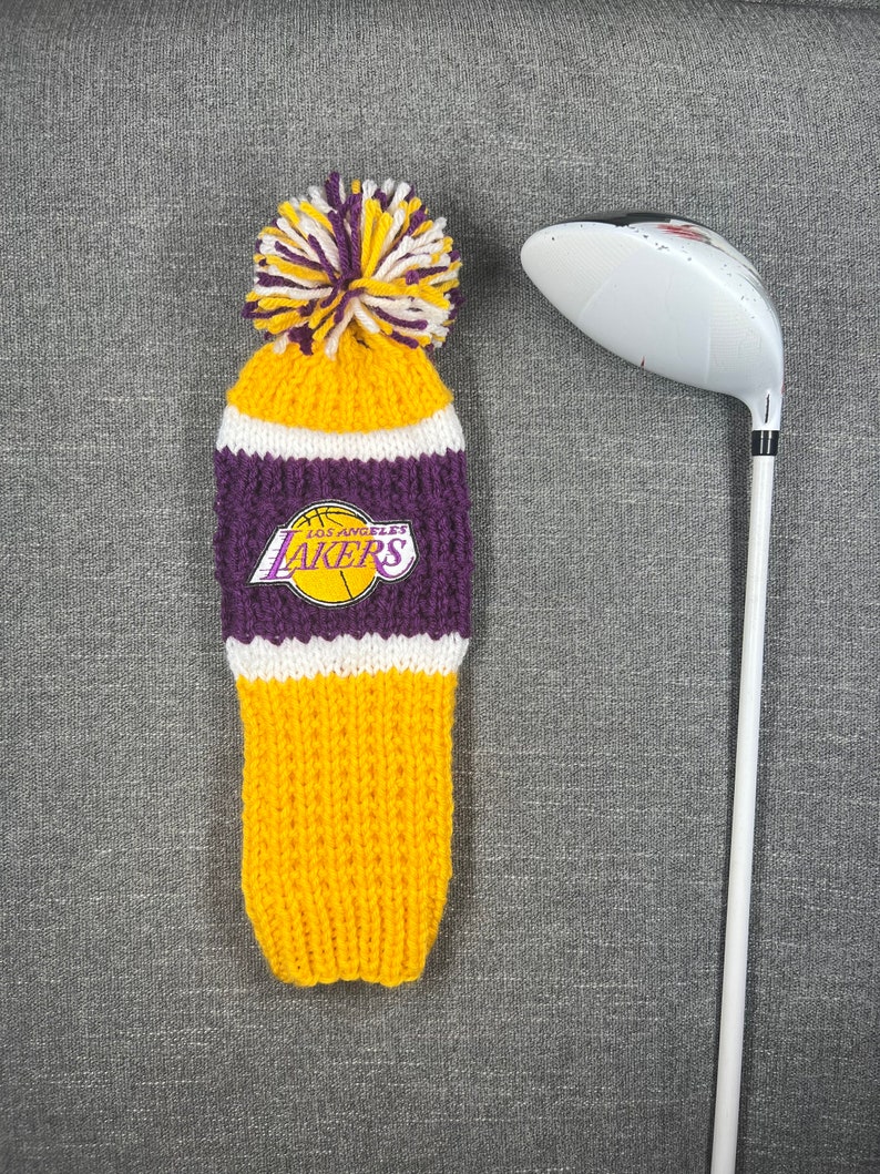 Sports Team Custom Personalized Golf Club Cover, Sports Knit Golf Club
