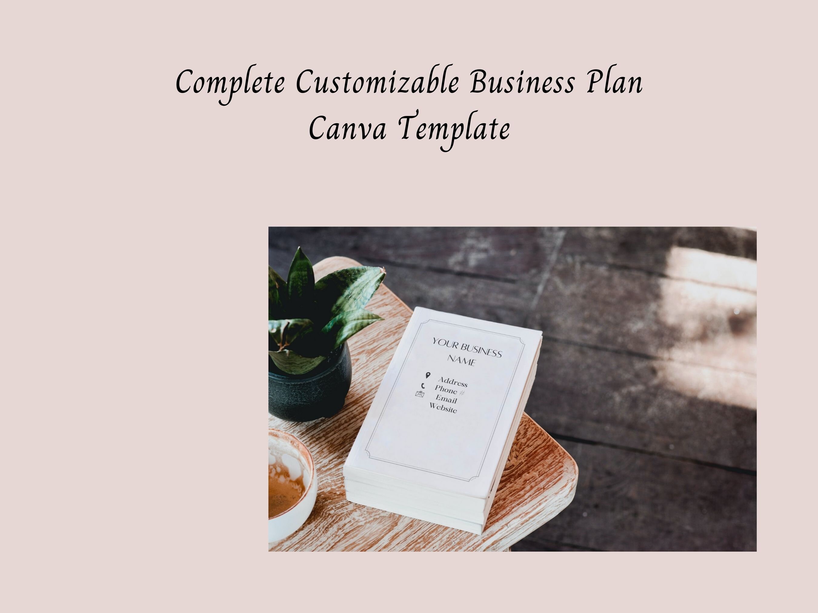 Customizable Business Plan Canva Template - Etsy