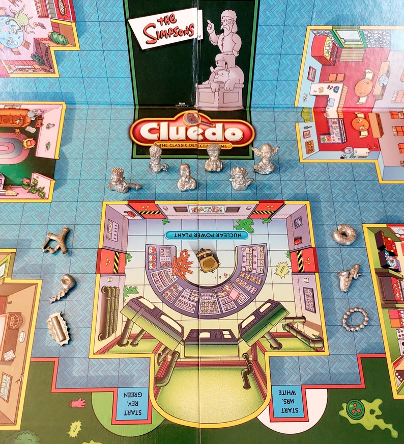 Rare Find the Simpsons Cluedo Game 2001 Complete Set Etsy