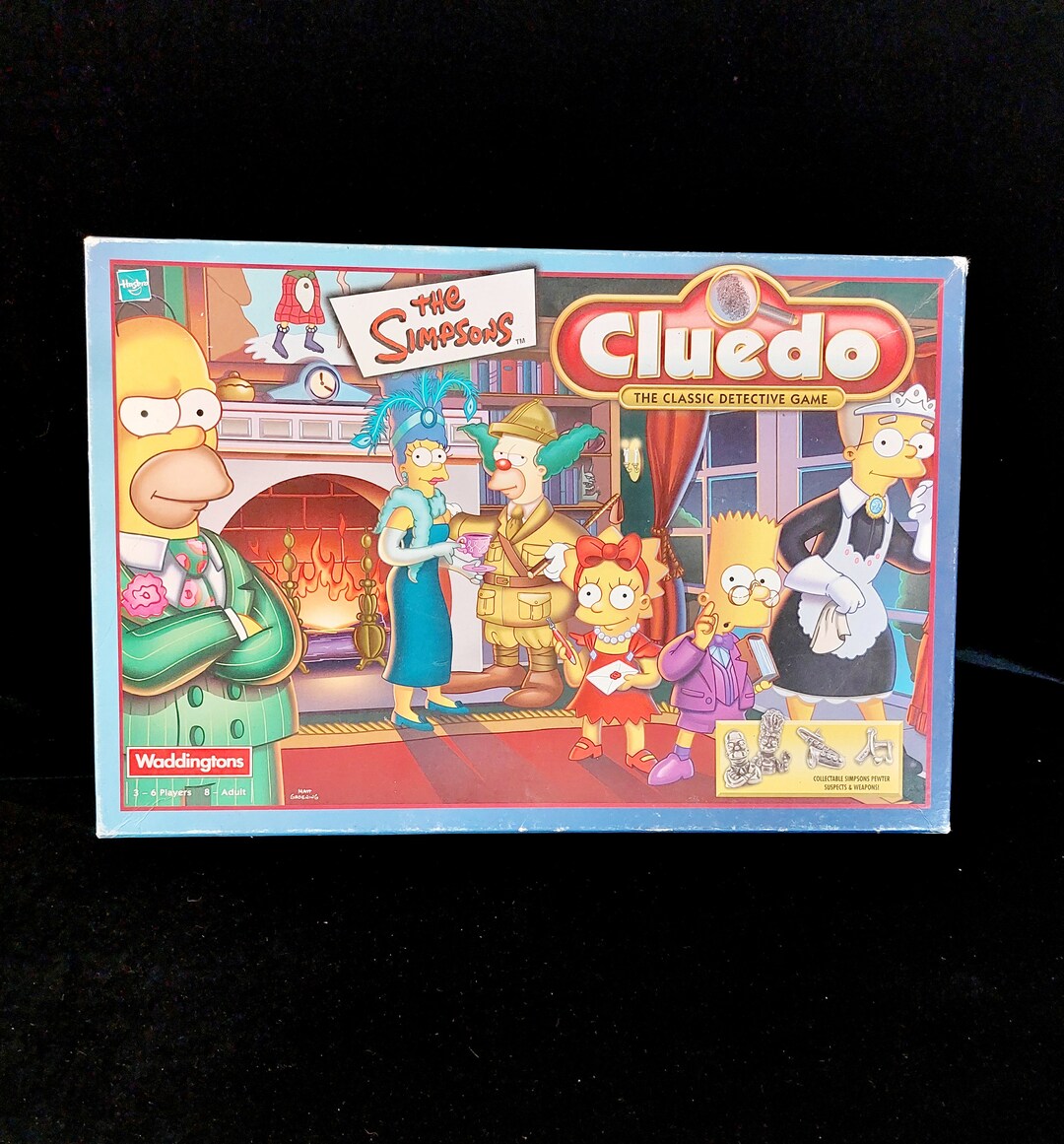 Rare Find the Simpsons Cluedo Game 2001 Complete Set Etsy