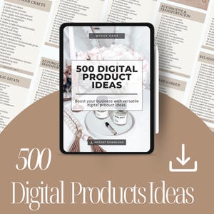 500 Digitale Produkt Ideen für einPassives Einkommen , um digitale Produkte zu verkaufen die eine Hohe Nachfrage haben