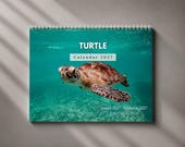 2027 Turtle Wall Calendar, Sea Turtle Monthly Planner with Notes & Holidays, USA Printed
