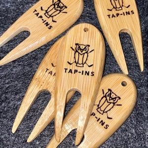 Personalized Golf Divot Repair Tool - Custom Wooden Golf Divot Tool - PERFECT Engraved Golf Gift Tool for Golfers