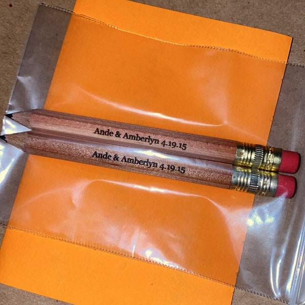 Custom Golf Pencils - Personalized Mini Pencils, Custom Save the Date Pencils, Pencil Us In, Bridal Shower Pencil Custom