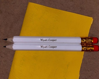 Mini Pencils Personalized Bridal Shower Pencils Baby Shower Wedding Pencils, Golf Pencils Shower Favor Custom Mini Pencils