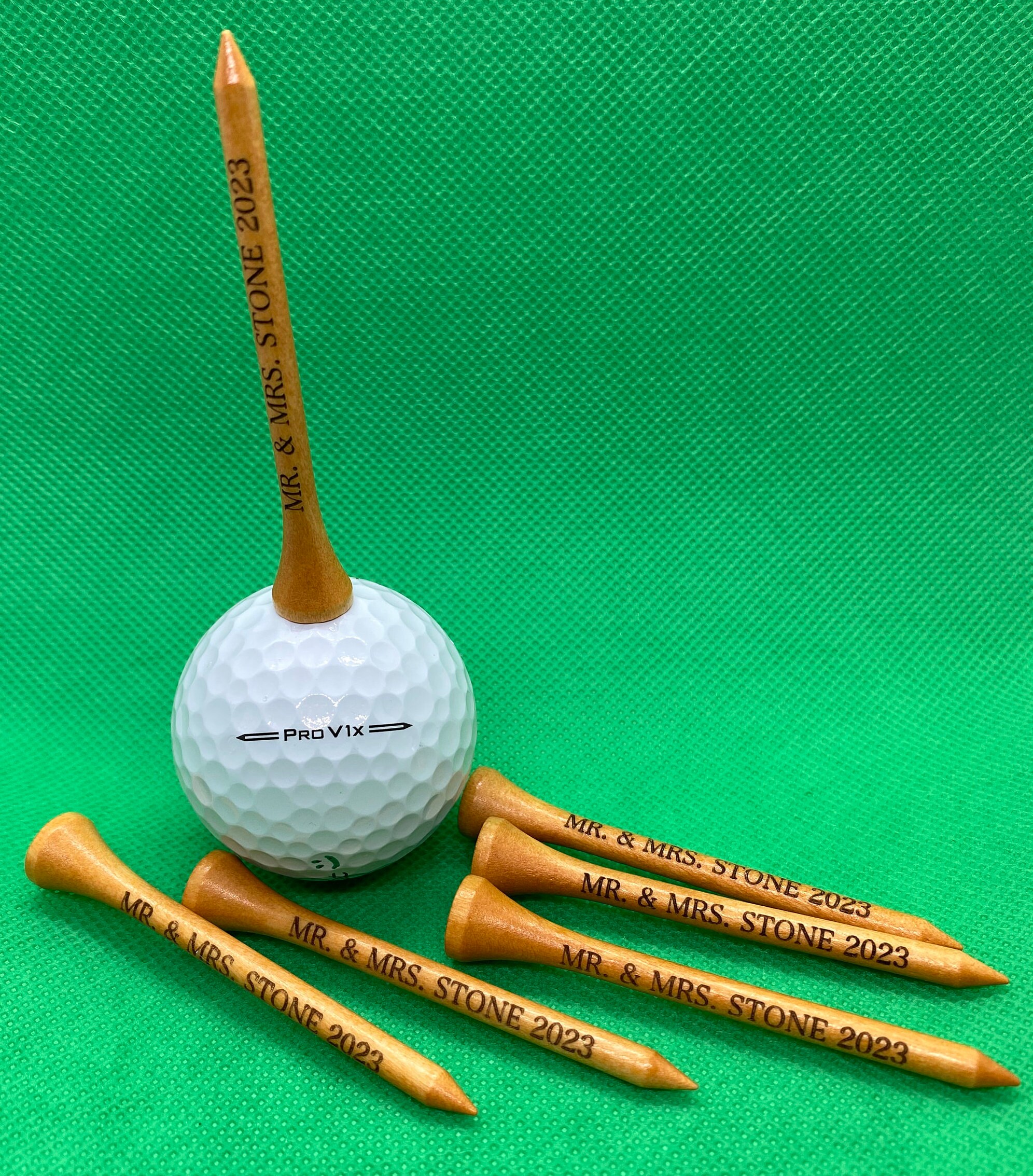 Personalized Golf Tees - Laser Engraved Golf Tee - Custom Golf Tees - 3 Golf Tee Colors - Custom Golf Gift 2.75&quot; SMALL ORDERS & BULK