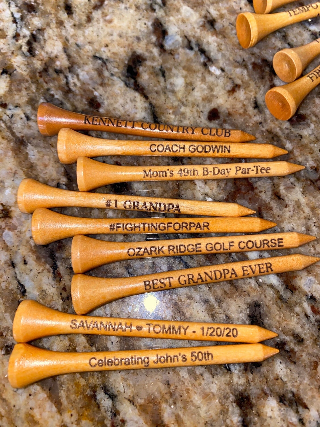 Personalized Golf Tees Laser Engraved Golf Tee Custom Golf Tees 3 Golf