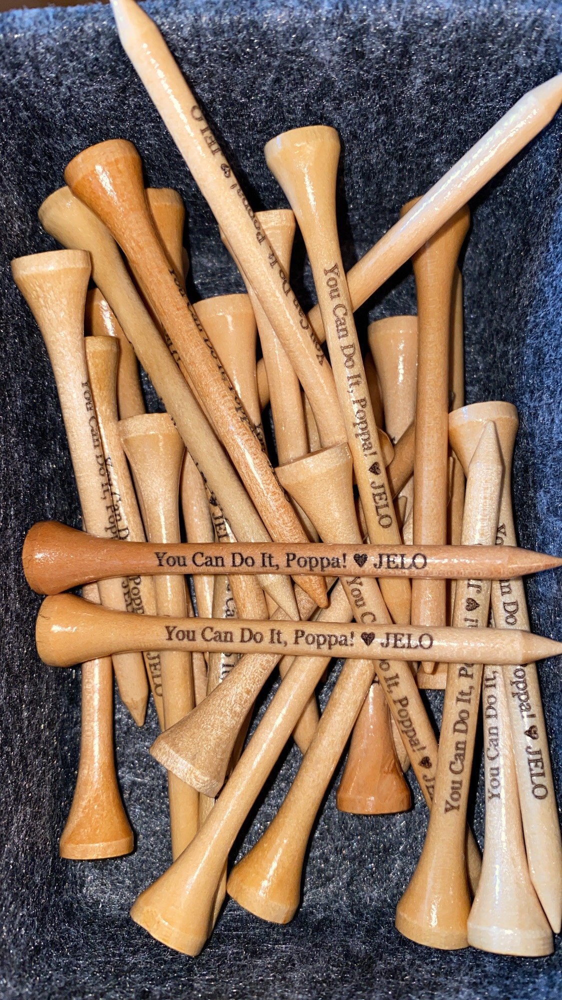Personalized Golf Tees - Laser Engraved Golf Tee - Custom Golf Tees - 3 Golf Tee Colors - Custom Golf Gift 2.75&quot; SMALL ORDERS & BULK