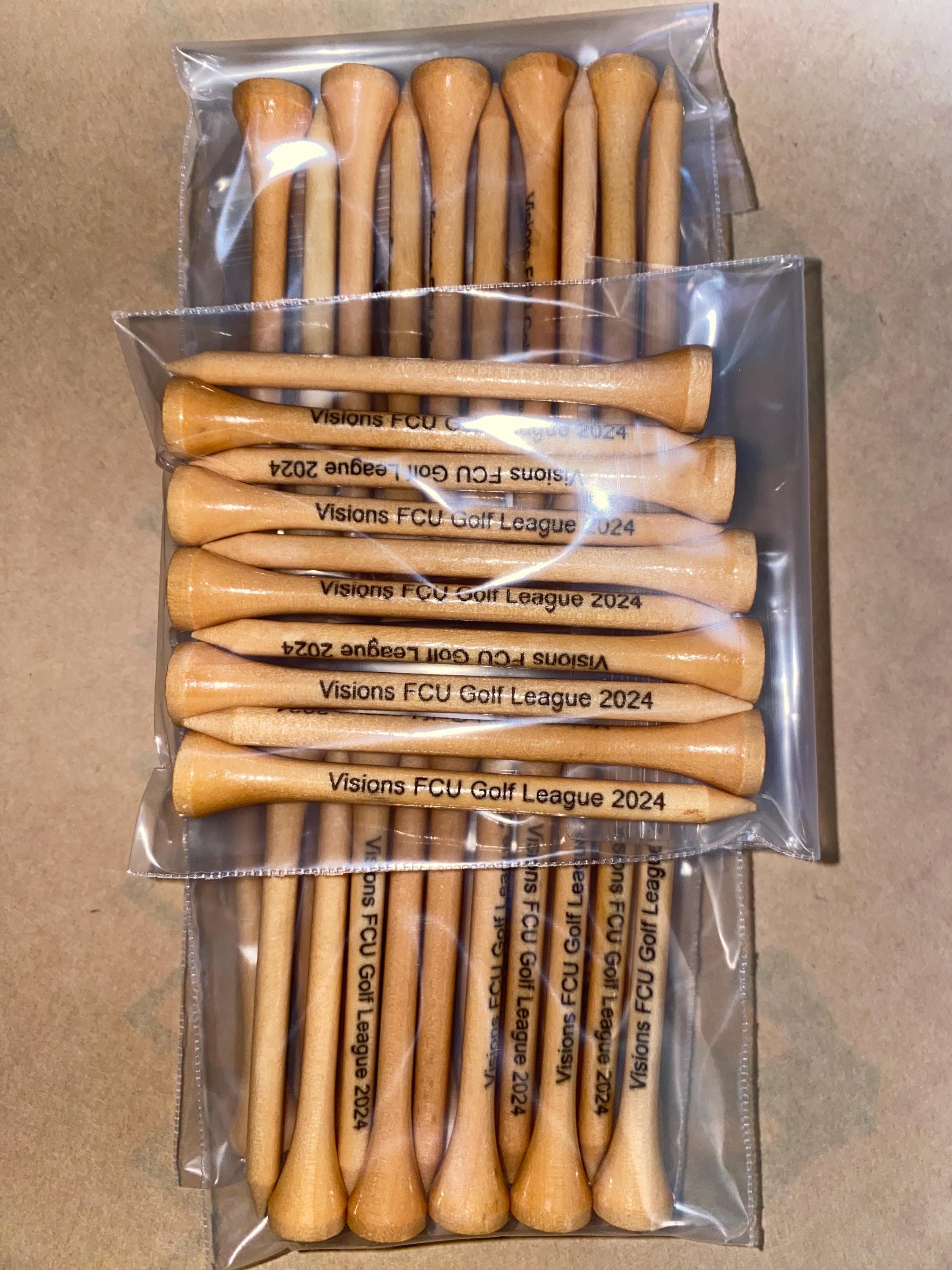 Personalized Golf Tees - Laser Engraved Golf Tee - Custom Golf Tees - 3 Golf Tee Colors - Custom Golf Gift 2.75&quot; SMALL ORDERS & BULK