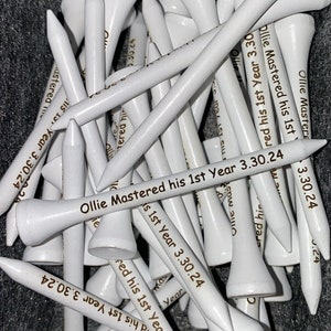 Personalized Golf Tees - Laser Engraved Custom Golf Tees - 3 Golf Tee ...
