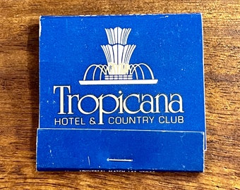 Vintage Las Vegas Matchbook - Vintage Casino Matches - Hotel Tropicana, folies bergere, Las Vegas, Nevada