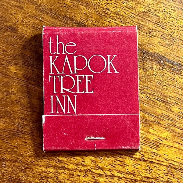 Vintage Florida Matchbook - Vintage Restaurant Matches - Kapok Tree Inn, Clearwater Beach, Florida