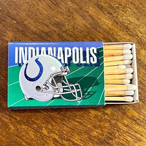 INDIANAPOLIS COLTS - Vintage NFL Football Matchbox - Vintage Matches - Sports Team Memorabilia