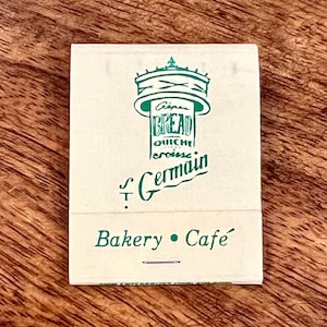 ST. GERMAIN BAKERY, Vintage Chicago Matchbook - Vintage Restaurant, Bar Matches - Chicago Bakeries