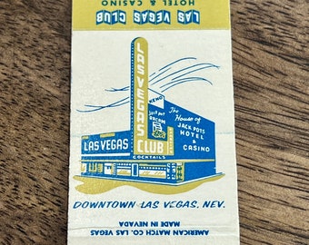 Vintage Las Vegas Matchbook (flat/empty) - Vintage Hotel Matches - Las Vegas Club Casino Resort, Las Vegas, Nevada