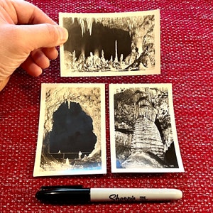 Carlsbad Caverns Vintage Photographs, Lot of 3, Film Photo Prints, Pictures of People, Places, New Mexico