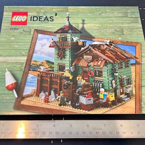 LEGO Old Fishing Store, Used Building Instruction Booklet, LEGO Building Manual Only, Pieces Not Included - LEGO 21310