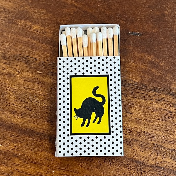 Vintage Philadelphia Pennsylvania Matchbox - Vintage Matches - THE BLACK CAT