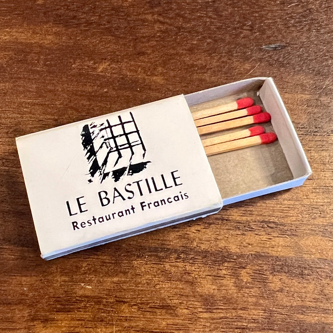 Vintage Chicago Matchbox - Vintage Restaurant Matches - Le Bastille ...