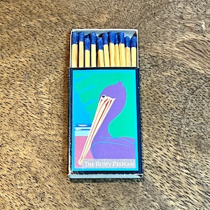 RUSTY PELICAN - Vintage Restaurant Matchbox - Vintage Bar Matches - California, Texas