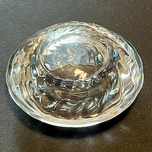 Vintage Crystal Votive Candle Holder - Heavy Crystal Glass - Royal Copenhagen Crystal