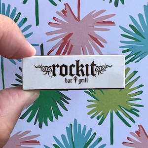 Vintage Chicago Matchbox - Rockit Bar & Grill Matches - Antique Chicago Bar Memorabilia - River North, Chicago