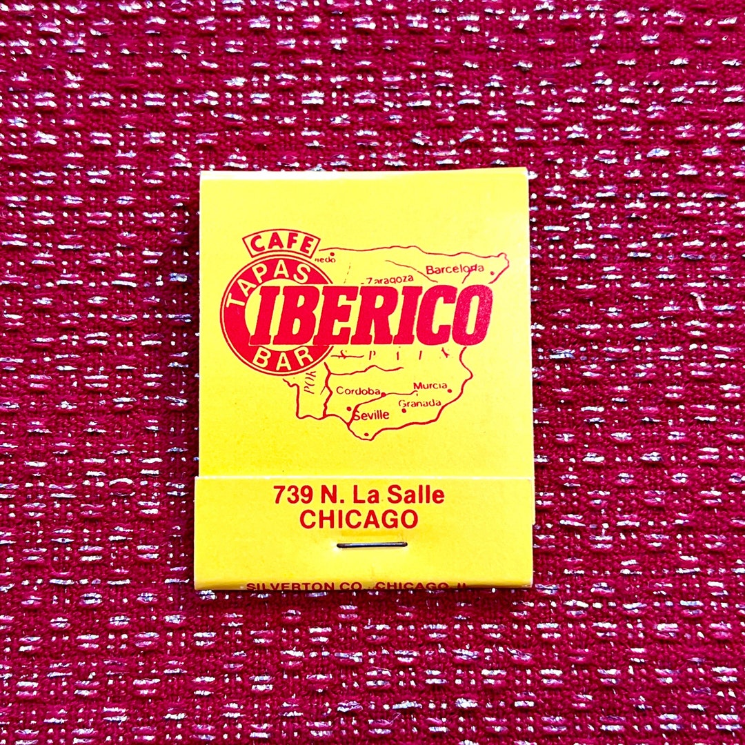 CAFE IBERICO, Vintage Chicago Matchbook - Vintage Restaurant Matches ...