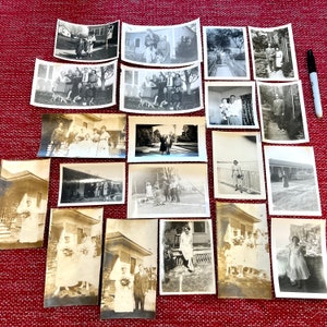 Vintage Family Photographs, Lot of 20, Film Photo Prints, Pictures of People, Wedding Photography