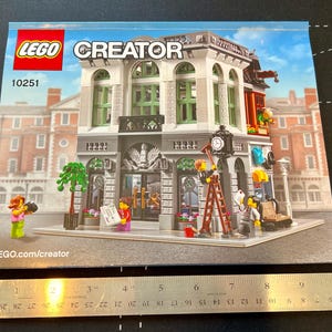 LEGO Brick Bank, Used Building Instruction Booklet, LEGO Building Manual Only, Pieces Not Included - LEGO 10251
