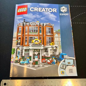 LEGO Corner Garage 10264, Used Building Instruction Booklet, LEGO Building Manual Only, Pieces Not Included