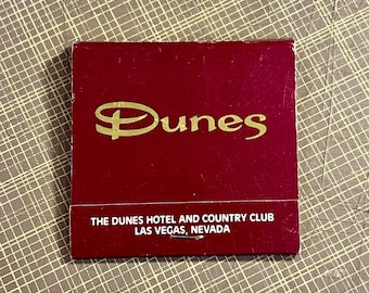 The Dunes Hotel and Casino Matches - Vintage Las Vegas Matchbook - Antique Las Vegas Memorabilia, Nevada