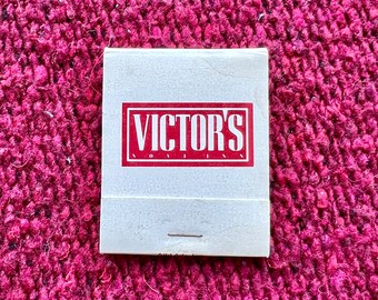 Vintage Michigan Matchbook - Vintage Restaurant, Bar Matches - Victor's, Novi, Michigan