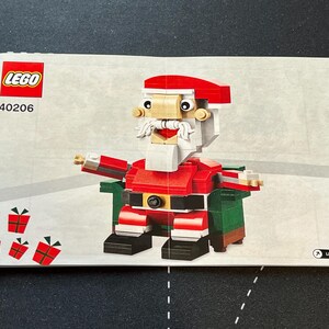LEGO Santa 40206, Used Building Instruction Booklet, LEGO Manual Only, Pieces Not Included