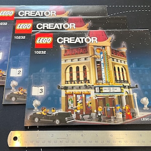 LEGO Palace Cinema, Used Building Instruction Booklets (3), LEGO Building Manual Only, Pieces Not Included - LEGO 10232