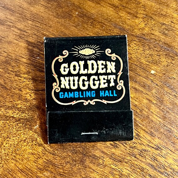 Vintage Las Vegas Matchbook - Golden Nugget Hotel and Casino Vintage Las Vegas Matchbook - Golden Nugget Hotel and Casino