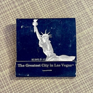 New York New York Casino - Vintage Las Vegas Matchbook - Vintage Casino Matches - Las Vegas, Nevada