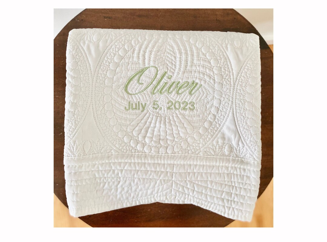 Personalized Baby Blanket Gift for Baby Shower Gift Custom Blanket Baby Name Embroidered Baby