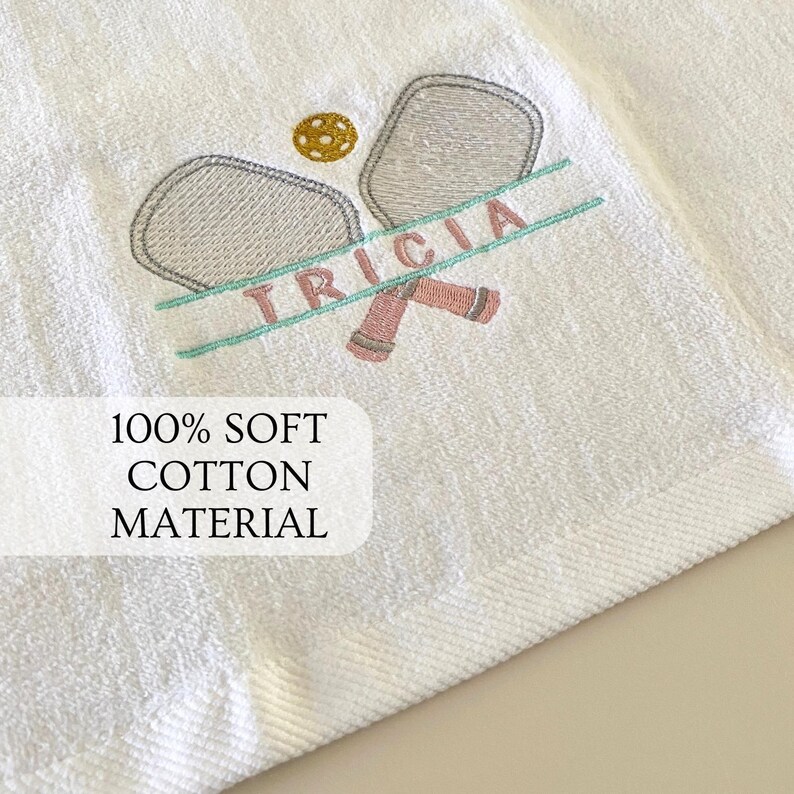 Gift Partner Present Pickleball Gear Monogrammed Sweat Towel Pickleball Accessories