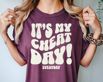 Camiseta "Es mi día de trampa" todos los días - Camiseta divertida para hacer ejercicio en el gimnasio