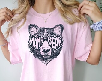 Camiseta Mamá Osa: Camiseta "Vida de Mamá" con Colores Confortables