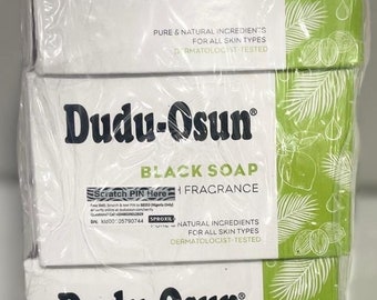 Jabón negro africano Dudu Osun, 6 unidades, 150 g
